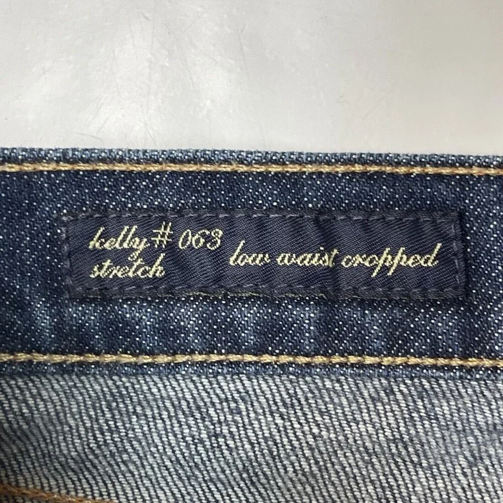 Citizens Of Humanity Jeans Womens‎ 30 Blue Kelly Stretch #063 Low Waist Cropped